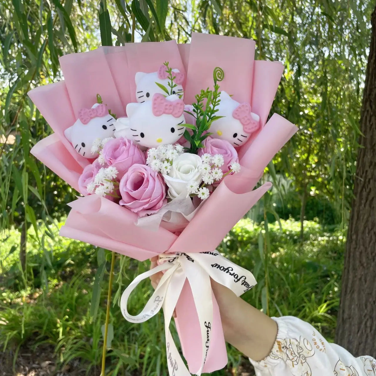 Kawaii Kitty Flower Bouquet Plush