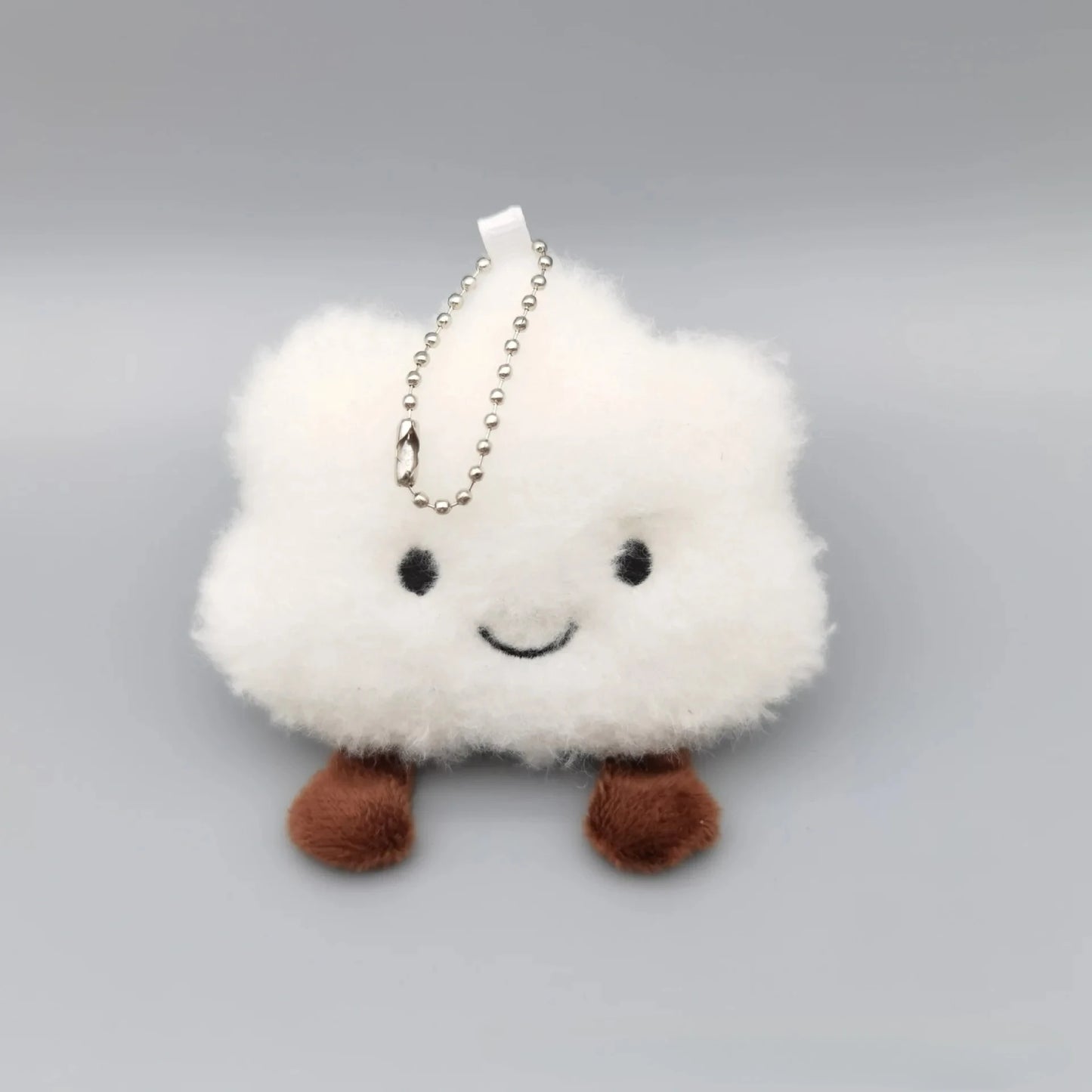 Smiling Cloud Plush Keychain