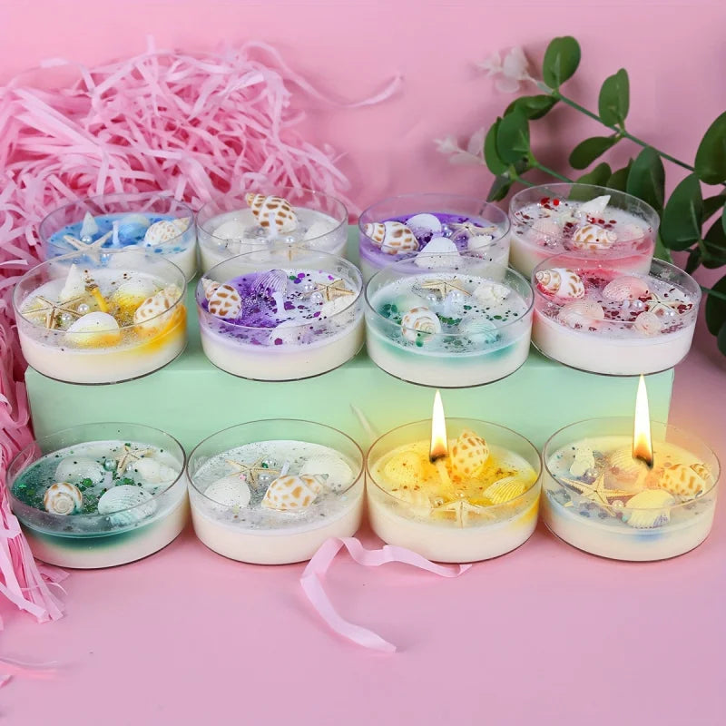 Ocean Bloom Scented Candle Gift Box (6-Piece Set)