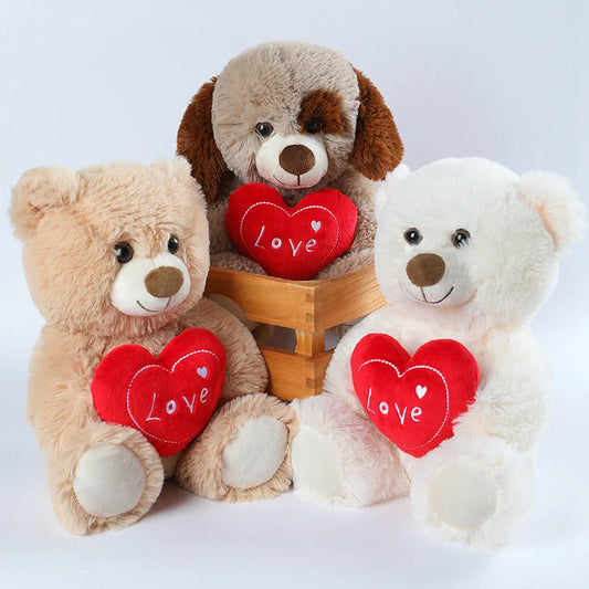 Heart Bear Plush Toy (25cm)