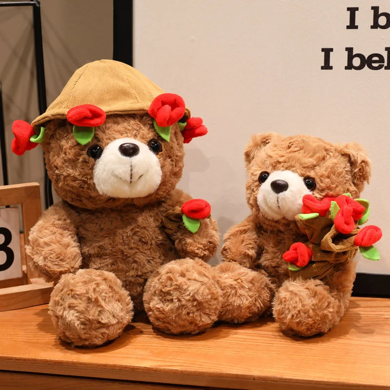 Rose Bear Plush Toy (15cm / 25cm)