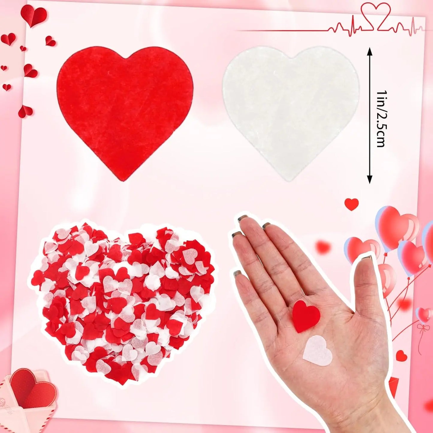 Red Heart Confetti – Valentine’s Party Decor