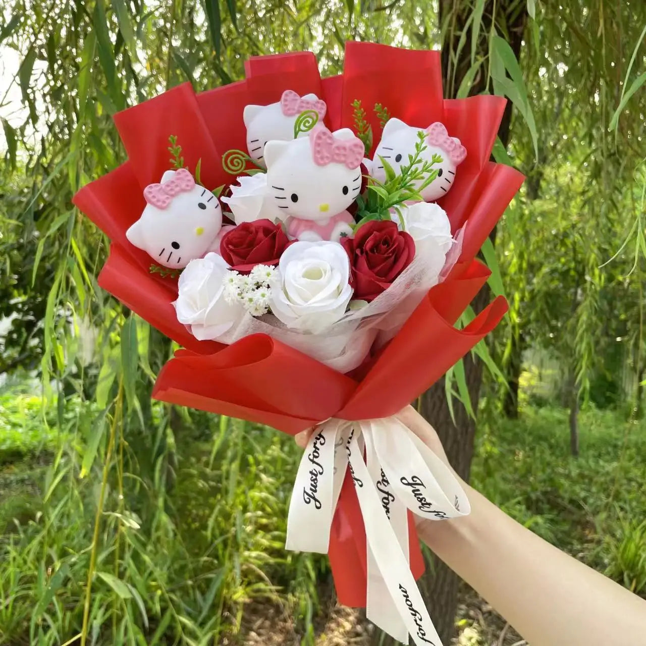Kawaii Kitty Flower Bouquet Plush