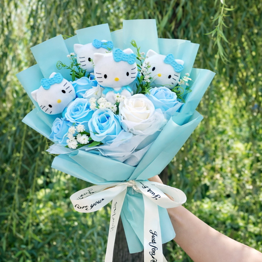 Kawaii Kitty Flower Bouquet Plush