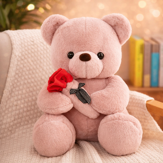 Kawaii Teddy Bear with Roses – A Meaningful Gift She’ll Love